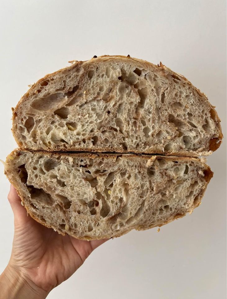 Apple Cinnamon Oat Sourdough Bread