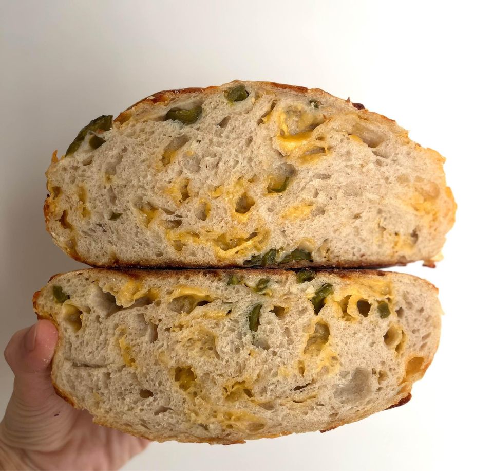 Jalapeño Cheddar Sourdough Bread