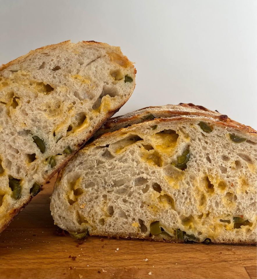 Jalapeño Cheddar Sourdough Bread