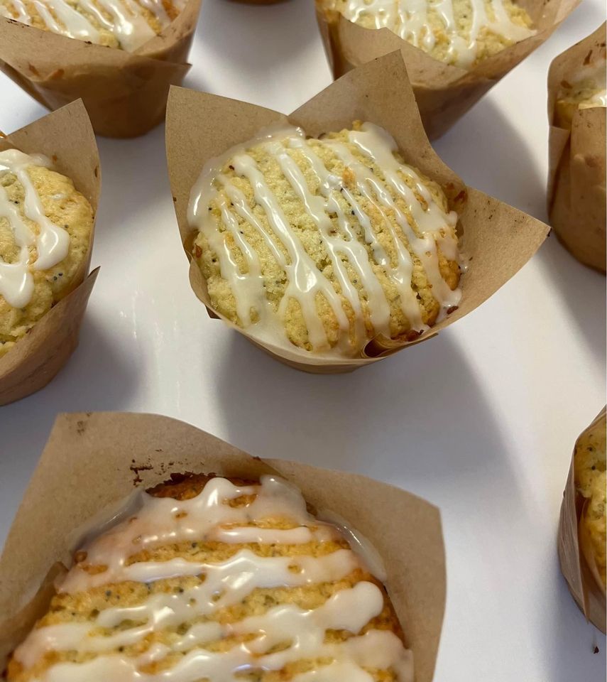 Glazed Lemon Poppy Seed Muffins