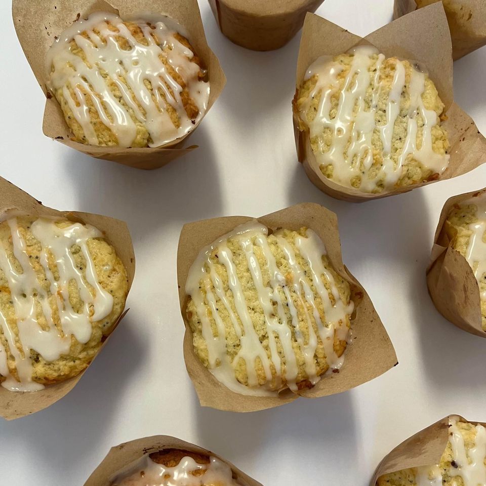 Glazed Lemon Poppy Seed Muffins