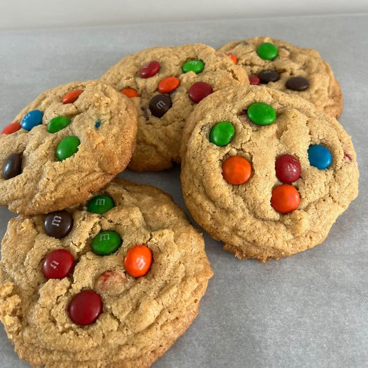 Peanut Butter Chocolate Chip M&M Cookies