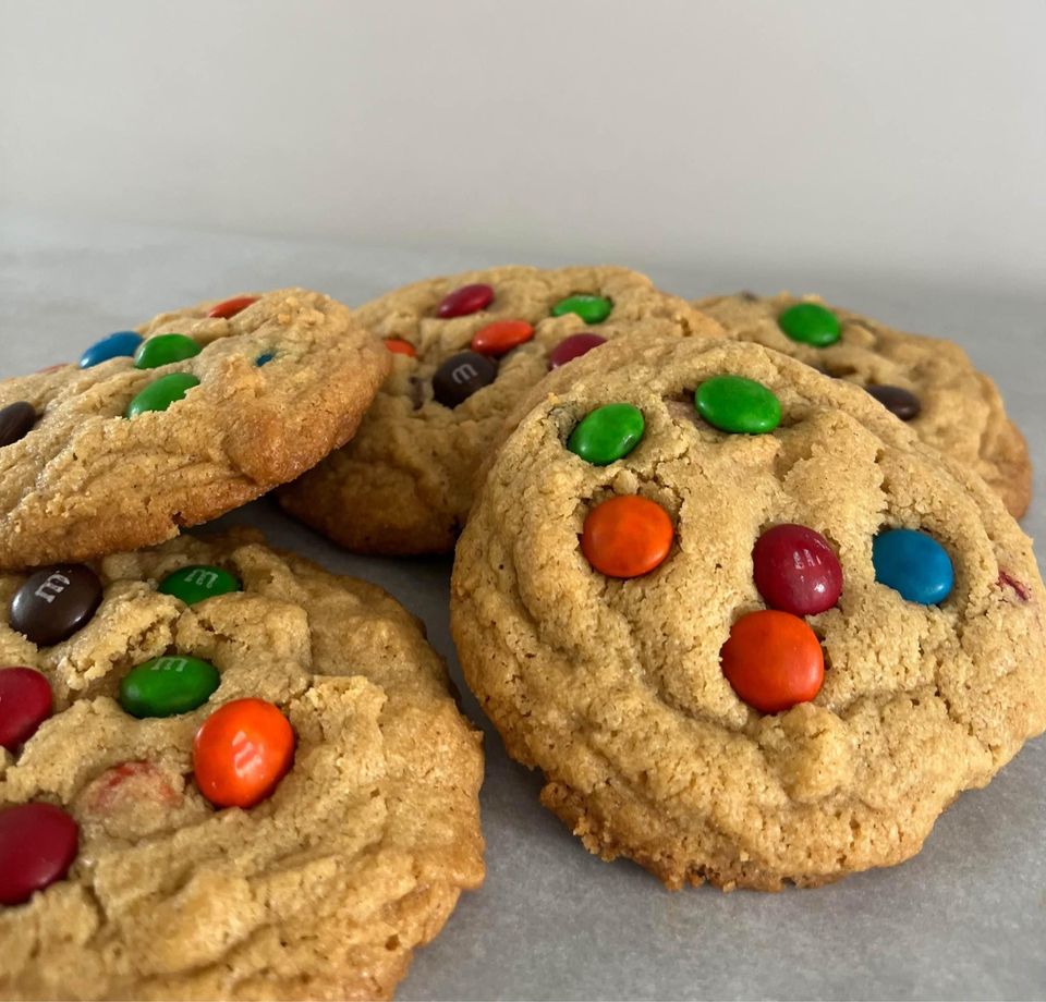 Peanut Butter Chocolate Chip M&M Cookies