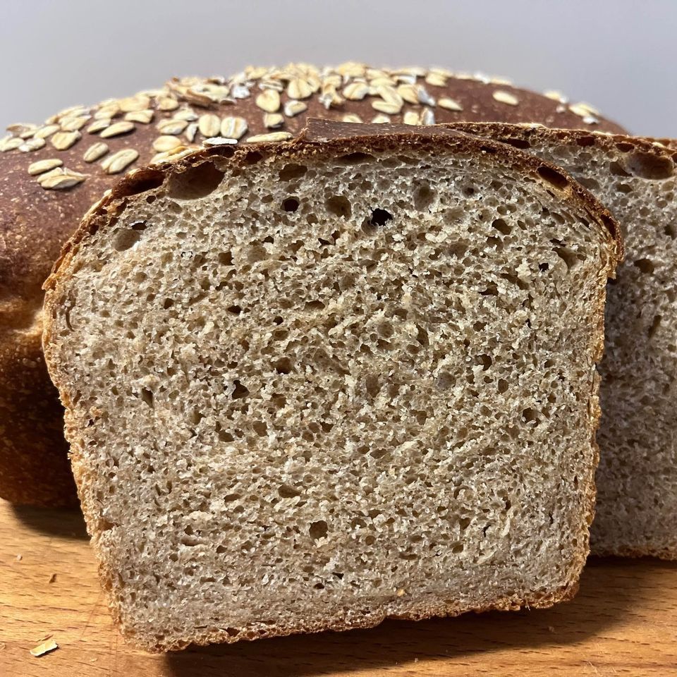 Whole Wheat Sourdough Sandwich Bread